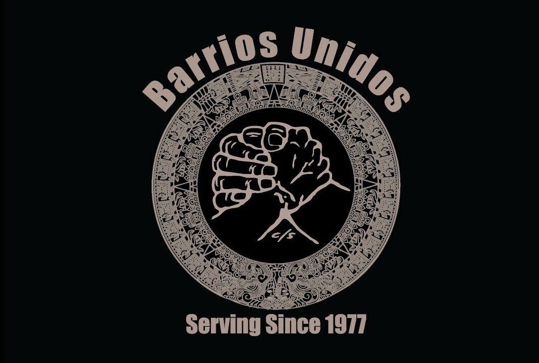 Barrios Unidos, Serving Since 1977 - Handshake Logo
