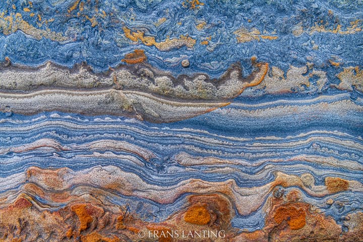 Rock patterns, Point Lobos State Park, Monterey Bay, California, USA photo by Frans Lanting