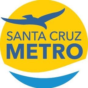 Santa Cruz METRO logo of sun and ocean with bird flying in front