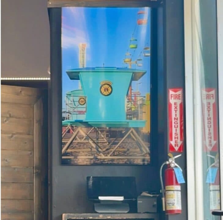 A Santa Cruz Vibes Magazine TV installation